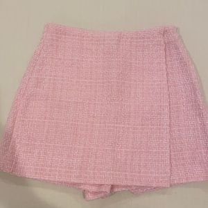 Zara pink tweed skirt